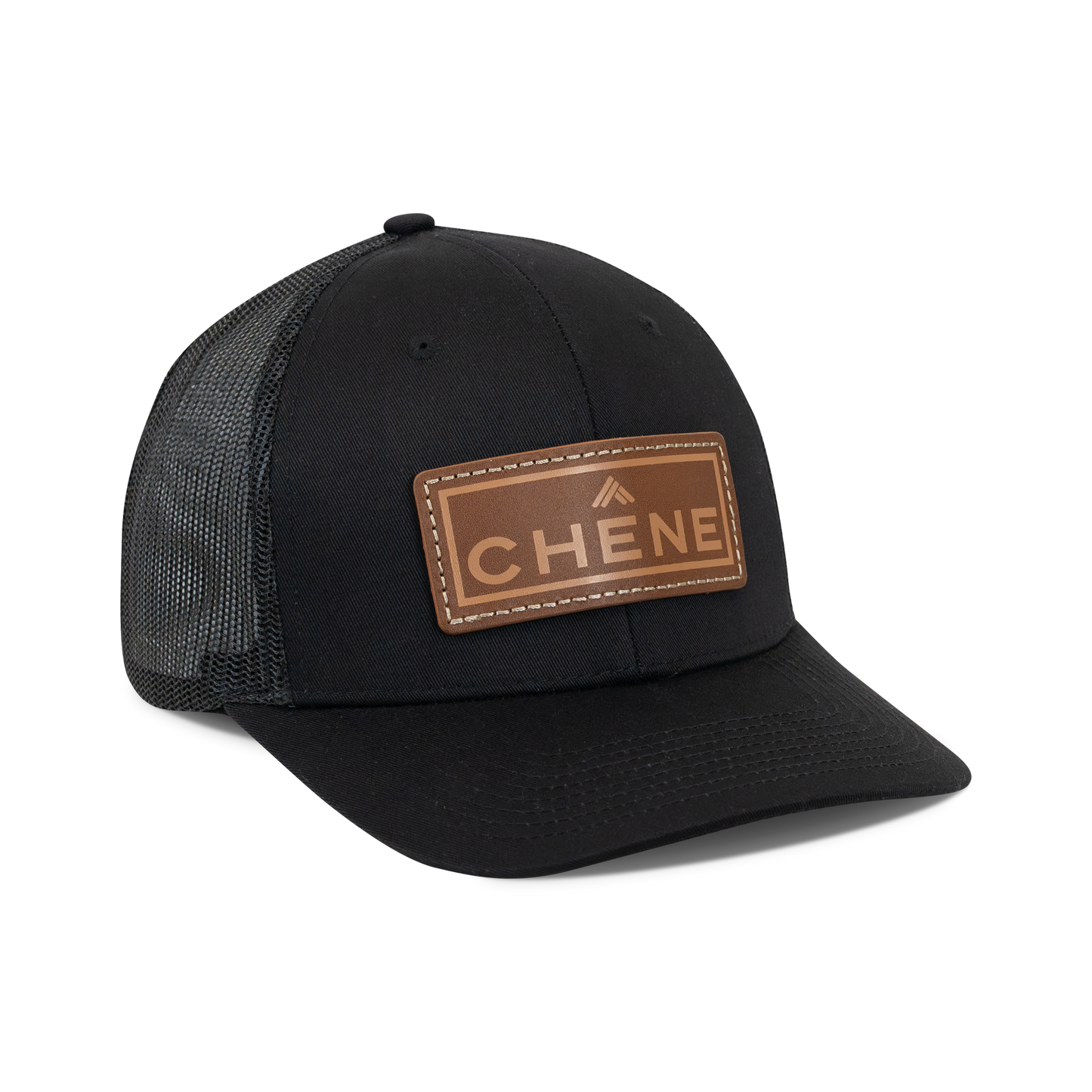6-Panel Leather Patch Cap
