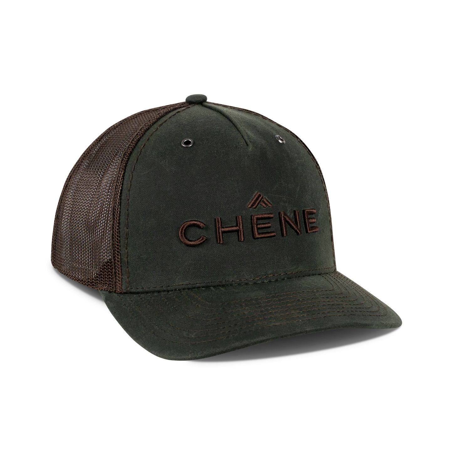 5-Panel Waxed Cotton Mesh Back Cap