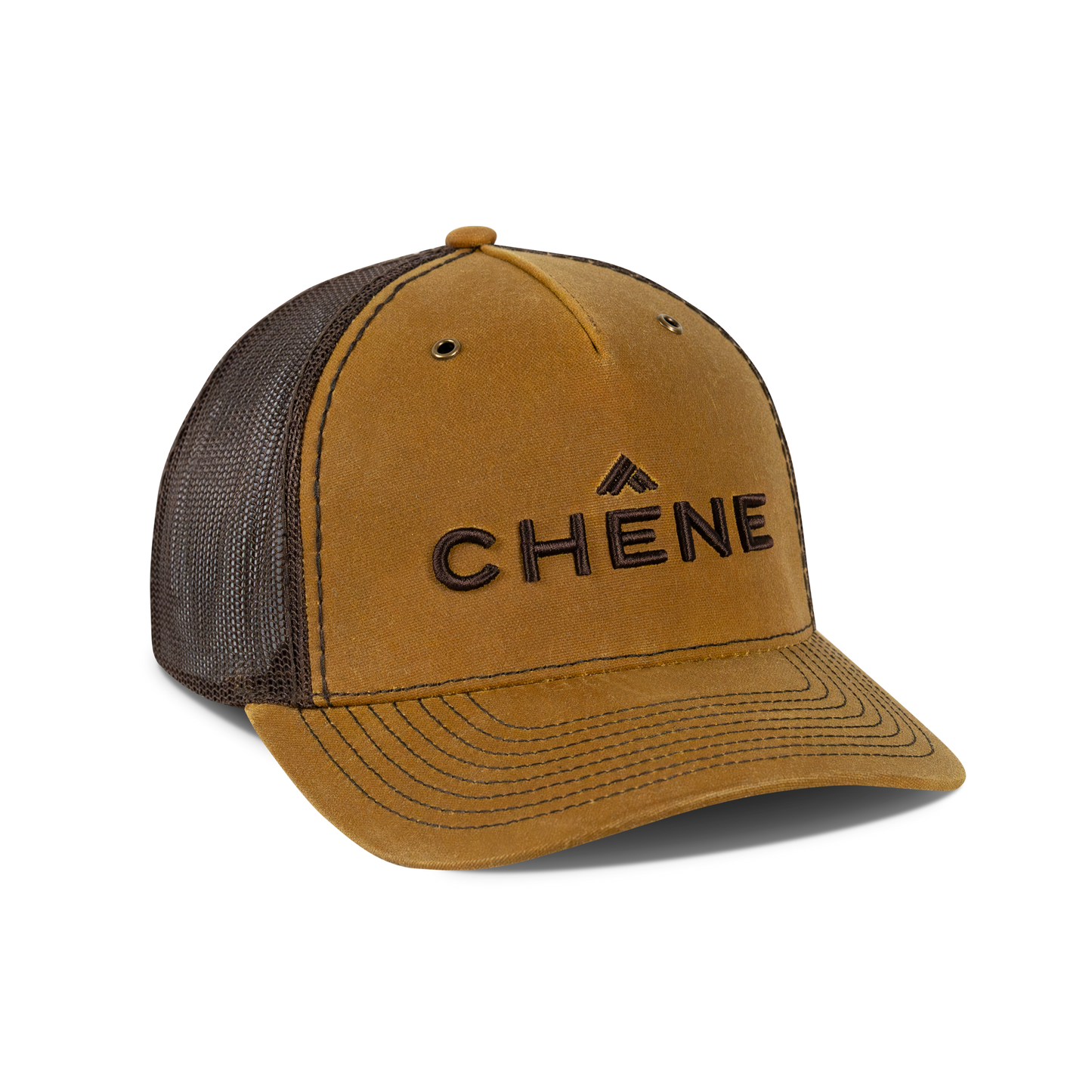 5-Panel Waxed Cotton Mesh Back Cap
